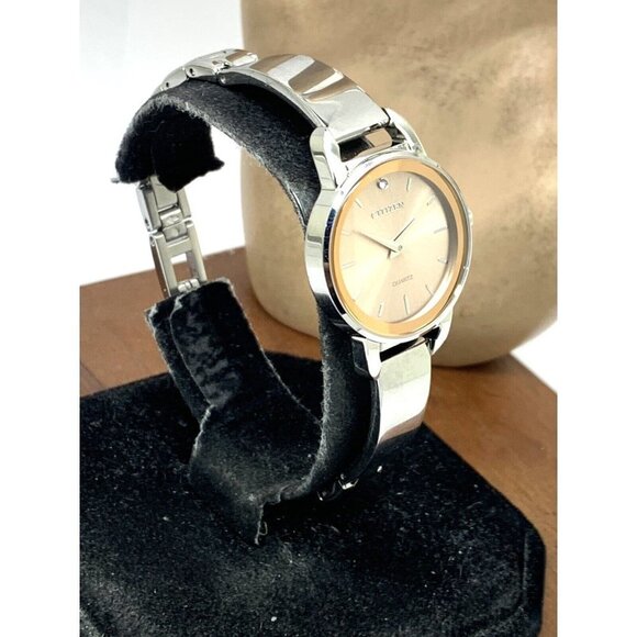 Citizen Women's Watch EZ6370-56X Quartz Pink Dial 26mm Silver Bangle Ste… - Picture 12 of 12